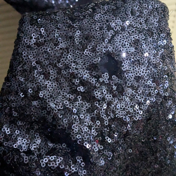 Navy sequence Dress for event, prom, wedding - Picture 4 of 4